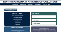 Desktop Screenshot of kofcnc.org